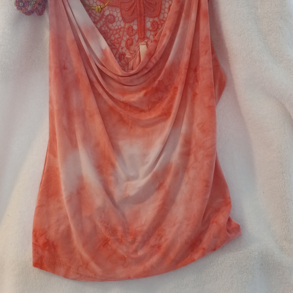 Alfani Women's Red Lace Drape Top